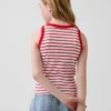 Kinder-Tanktop mit Rundhalsausschnitt und Rippstrick