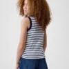 Kinder-Tanktop mit Rundhalsausschnitt und Rippstrick