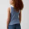 Kinder-Tanktop mit Rundhalsausschnitt und Rippstrick