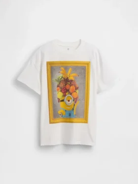 Kinder-Tunika-T-Shirt „Minions“ in Oversize-Passform