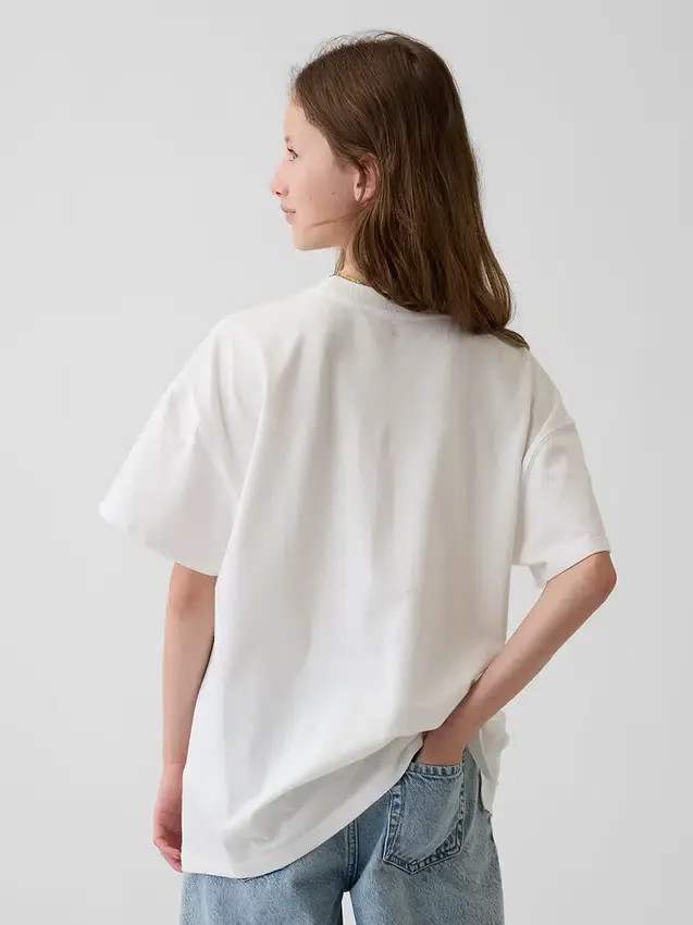 Kinder-Tunika-T-Shirt „Minions“ in Oversize-Passform