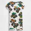 Kinder- und Baby-Pyjama-Set „Hot Wheels“ aus gebürsteter Bio-Baumwolle in Form von Shorts
