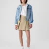Kinder-Uniform-Plissee-Skort in Khaki