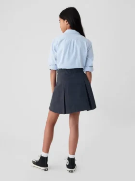 Kinder-Uniform-Plissee-Skort in Khaki