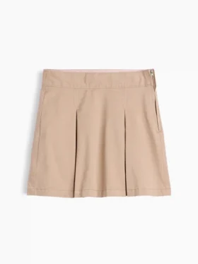 Kinder-Uniform-Plissee-Skort in Khaki