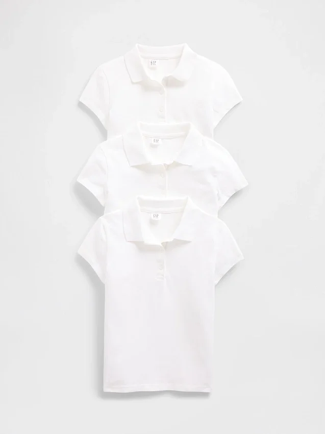 Kinder-Uniform-Poloshirt (3er-Pack)