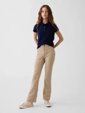 Kinder-Uniform-Ponte-Hose mit ausgestelltem Bein