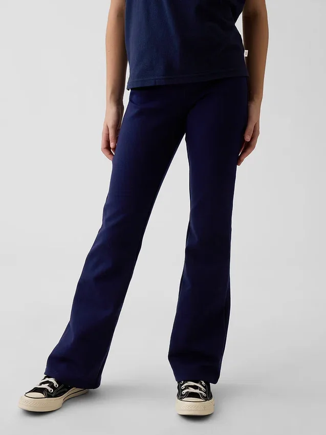 Kinder-Uniform-Ponte-Hose mit ausgestelltem Bein