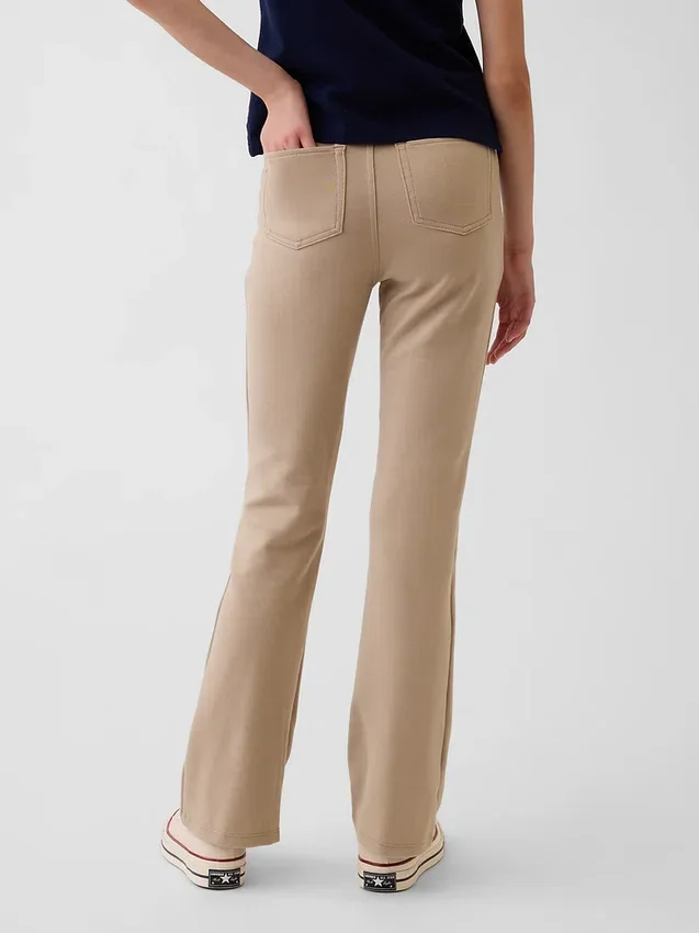 Kinder-Uniform-Ponte-Hose mit ausgestelltem Bein