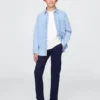 Kinder-Uniformhose aus Stretch-Khakis in gerader Passform