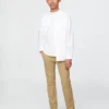 Kinder-Uniformhose aus Stretch-Khakis in gerader Passform
