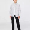 Kinder-Uniformhose aus Stretch-Khakis in gerader Passform