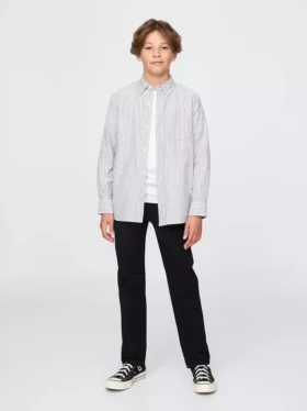 Kinder-Uniformhose aus Stretch-Khakis in gerader Passform
