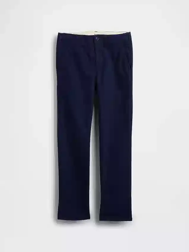 Kinder-Uniformhose aus Stretch-Khakis in gerader Passform