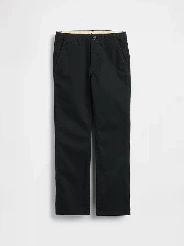 Kinder-Uniformhose aus Stretch-Khakis in gerader Passform