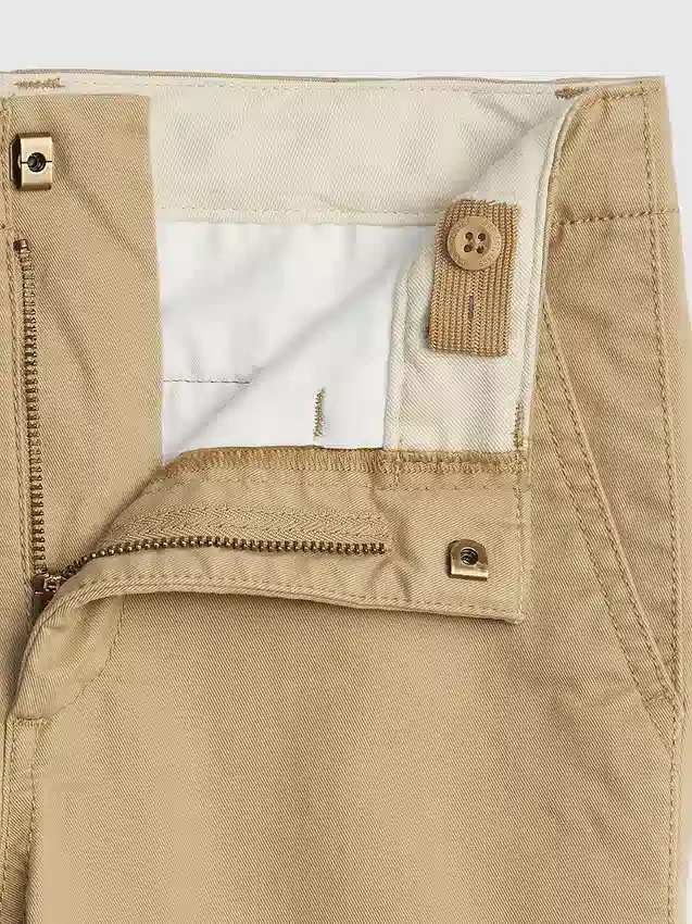 Kinder-Uniformhose aus Stretch-Khakis in gerader Passform