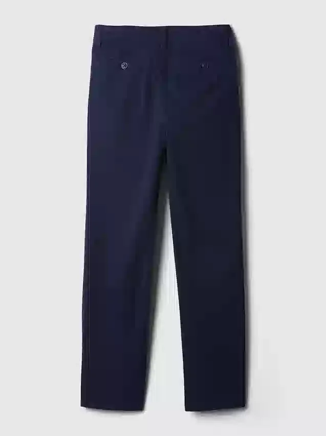 Kinder-Uniformhose aus Stretch-Khakis in gerader Passform