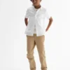 Kinder-Uniformhose aus Stretch-Khakis in gerader Passform