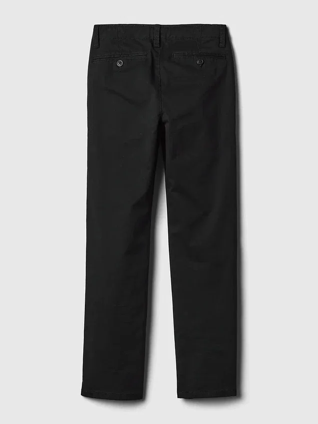 Kinder-Uniformhose aus Stretch-Khakis in gerader Passform
