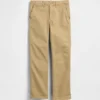 Kinder-Uniformhose aus Stretch-Khakis in gerader Passform