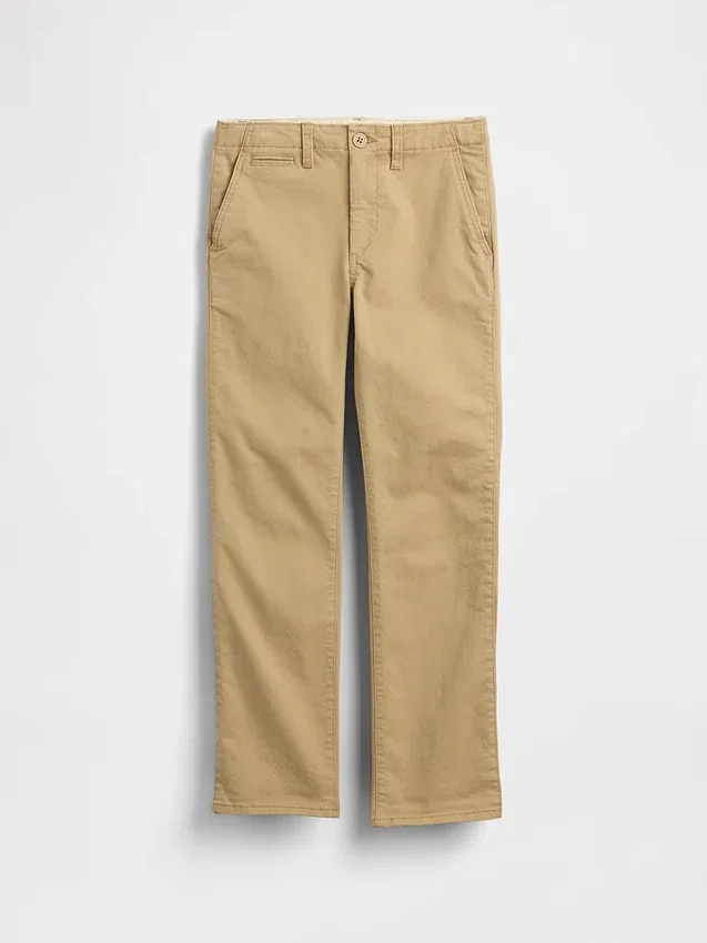 Kinder-Uniformhose aus Stretch-Khakis in gerader Passform