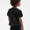 Kinder-Velours-Peplum-Oberteil