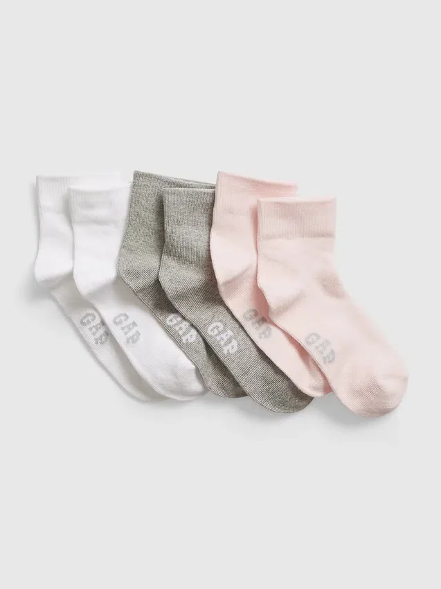 Kinder-Viertel-Socken (3er-Pack)
