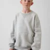 Kinder-Vintagesoft-Sweatshirt mit Rundhalsausschnitt und Tasche