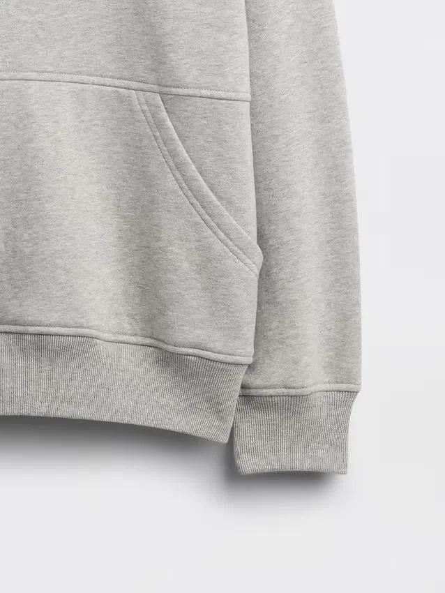 Kinder-Vintagesoft-Sweatshirt mit Rundhalsausschnitt und Tasche