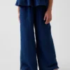 Kinderhose aus Baumwollgaze mit lockerer Passform und weitem Bein