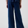 Kinderhose aus Baumwollgaze mit lockerer Passform und weitem Bein