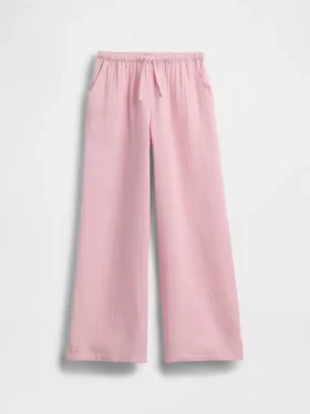 Kinderhose aus Baumwollgaze mit weitem Bein