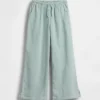 Kinderhose aus Baumwollgaze mit weitem Bein