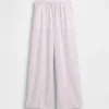 Kinderhose aus Leinen-Baumwolle mit weitem Bein und einfachem Anzug