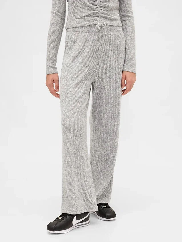 Kinderhose „Softspun Rib“ mit weitem Bein