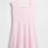 Kinderkleid aus Jersey mit quadratischem Ausschnitt