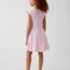 Kinderkleid aus Jersey mit quadratischem Ausschnitt