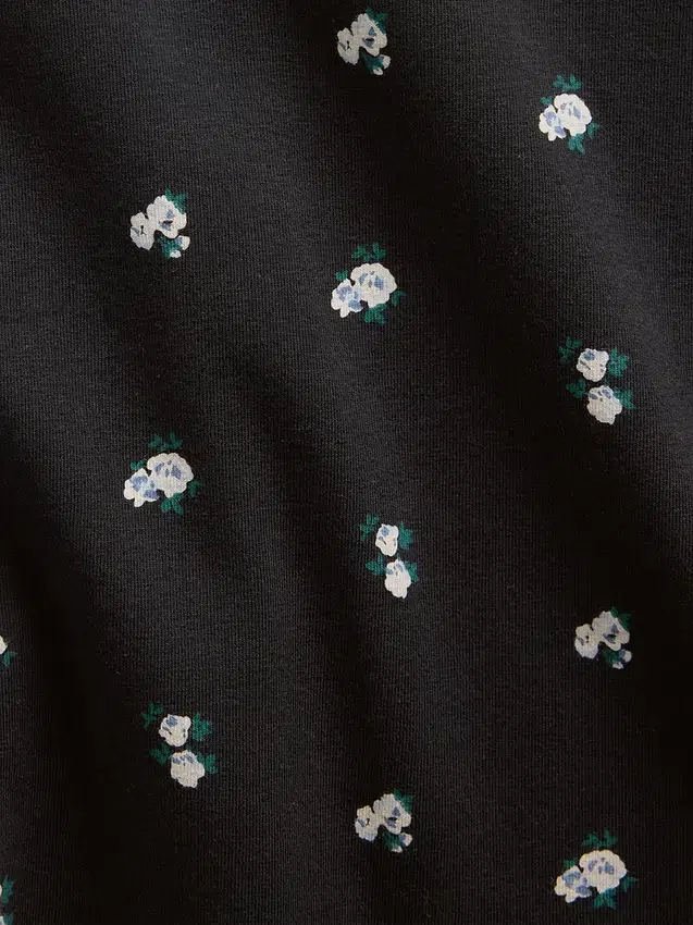 Kinderkleid aus Jersey mit quadratischem Ausschnitt