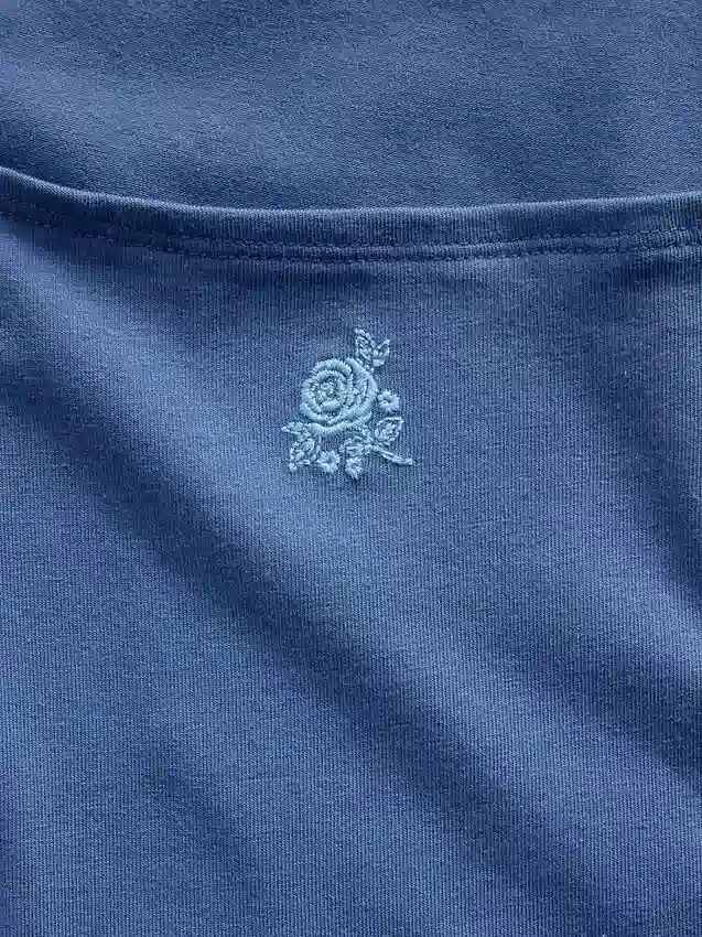 Kinderkleid aus Jersey mit quadratischem Ausschnitt