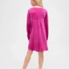 Kinderkleid aus Samt mit Empire-Taille