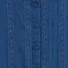 Kinderkleid mit Flatterärmeln und Spitzenbesatz