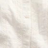Kinderkleid mit Flatterärmeln und Spitzenbesatz