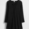 Kinderkleid mit Rippbündchen und Schleife