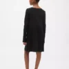 Kinderkleid mit Rippbündchen und Schleife
