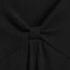 Kinderkleid mit Rippbündchen und Schleife