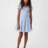 Kinderkleid mit Smok-Print