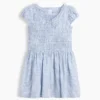 Kinderkleid mit Smok-Print
