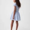 Kinderkleid mit Smok-Print