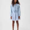 Kinderkleid mit Smok-Print