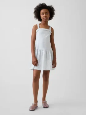 Kinderkleid mit tief sitzender Taille